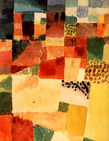 Photo:  Paul Klee, Motif from Hammamet, 1914
